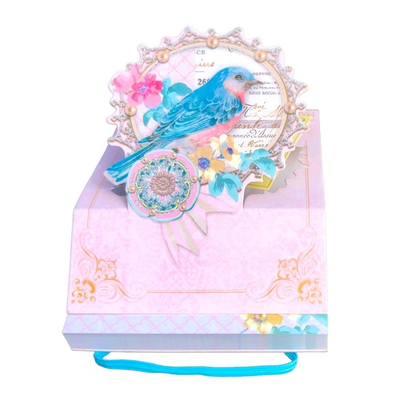 Punch Studio Bluebird Bungee Pop Up Mini Embellished Notepad (63081) - Picture 3 of 5
